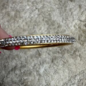 Kate Spade Gold and Silver Rhinestone Bangle